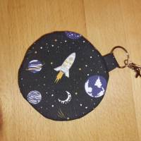 Mini-Bag rund, Mini Geldbeutel - Weltraum schwarz Bild 2