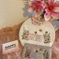 Stickdatei Mama mit Blumen, Muttertag, Mutterpass Set 946 Bild 6