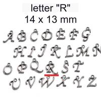 Anhänger - Buchstaben - Metall - Q R S T U V W X Y Z Bild 1