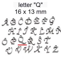 Anhänger - Buchstaben - Metall - Q R S T U V W X Y Z Bild 10