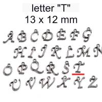 Anhänger - Buchstaben - Metall - Q R S T U V W X Y Z Bild 3