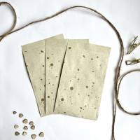 Geschenktüten GOLD Graspapier 5-50 Stück 12x19 cm nachhaltig verpacken für Schmuck Süßigkeiten Geschenke Bild 2
