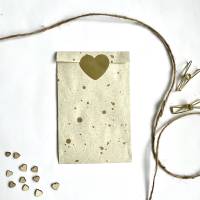 Geschenktüten GOLD Graspapier 5-50 Stück 12x19 cm nachhaltig verpacken für Schmuck Süßigkeiten Geschenke Bild 4