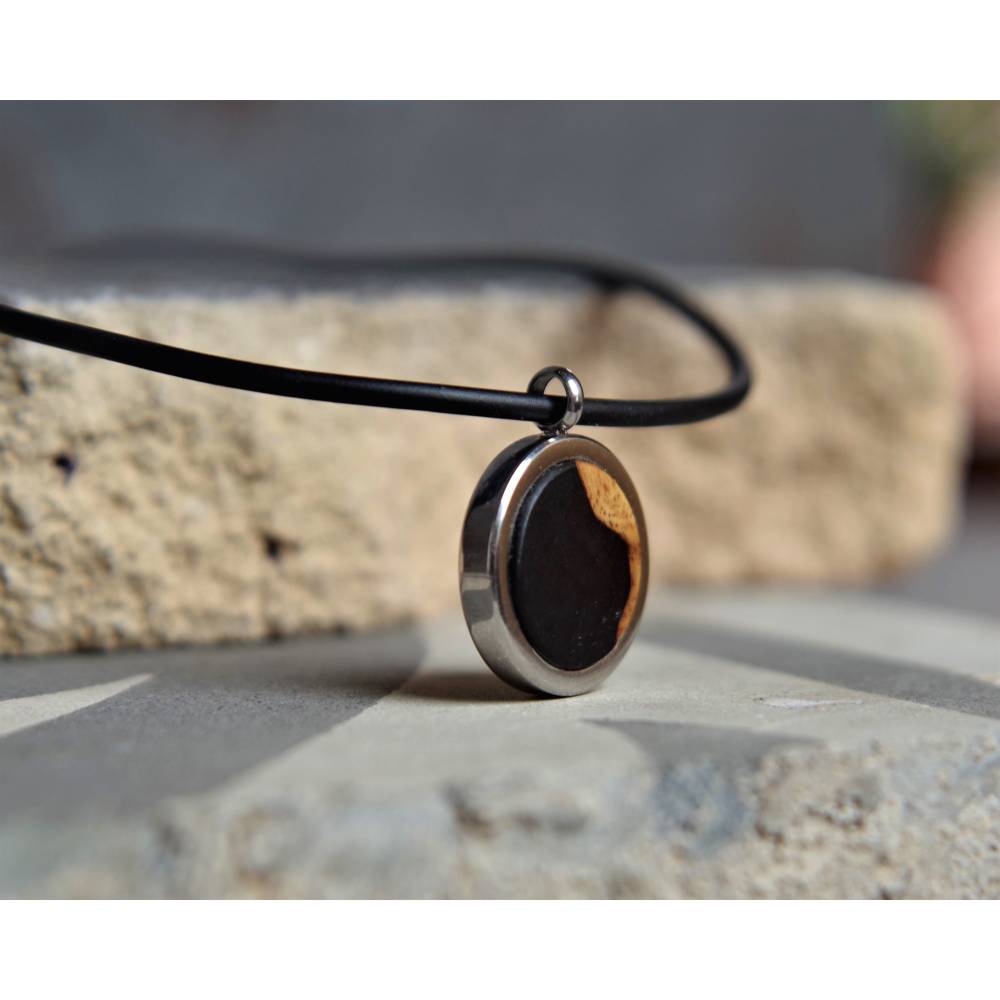 Edle Holzschmuck Unikate für MännerKetten Anhänger aus