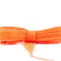 Seidenband Crinkle Crêpe Mandarine 1m 100% Seide handgenäht handgefärbt Schmuckband Wickelarmban Bild 2