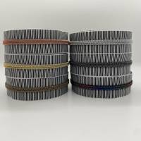 Reißverschluss Smoky-Stripes, breit, schwarz-weiß / gunmetalfarbene Spirale Bild 5