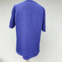 Damenpullover Kurzarmpulli aus Baumwolle Sommerpulli in Blau Bild 4
