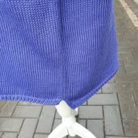 Damenpullover Kurzarmpulli aus Baumwolle Sommerpulli in Blau Bild 5
