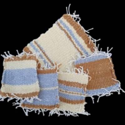 Untersetzer handgewebte, 5er-Set