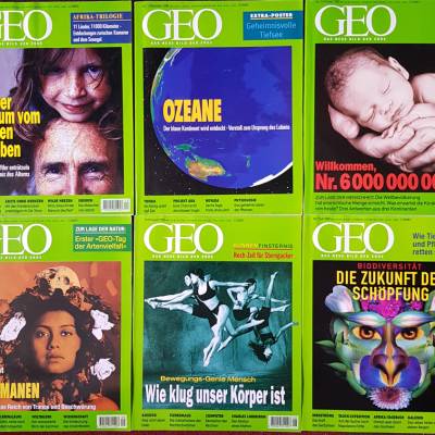 Zeitschrift GEO 7-12/1999, Biodiversität, Körper-Intelligenz, Schamanismus, Sahara-Seen, Ozeane, Afrika I