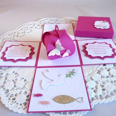 Explosionsbox/Geldgeschenk zur Kommunion, Konfirmation