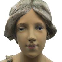 Jugendstil Büste Irma Dubois - Frankreich um 1900-1910 Bild 4