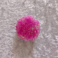 Popsocket, Handyhalter Epoxidharz pink Glitzerflocken Bild 2