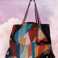 Strandtasche / Badetasche / Einkaufstasche / der ideale Alltagsbegleiter im Modern Art Style Bild 1
