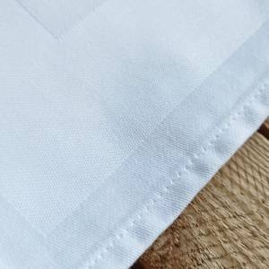Stoffserviette Baumwolle 50x50cm - Stoffserviette weiß zum besticken und bedrucken Bild 3