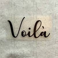 Bügelbild - Voila | Spruch | Shirt | Slogan - viele mögliche Farben Bild 1