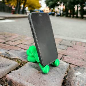 Schildkröten Handyhalter - Natürliches Spielzeug aus nachhaltigem 3D-Druck Bild 2