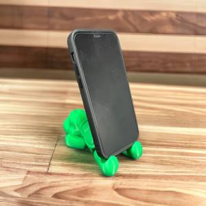 Schildkröten Handyhalter - Natürliches Spielzeug aus nachhaltigem 3D-Druck Bild 5