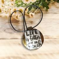 Statement Kette, Fimo, Life is better at the beach Bild 1
