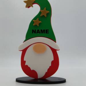 3D Druck Geschenk Weihnachten personalisiert | Wichtel mit Namen | Advent | Adventszeit Bild 1