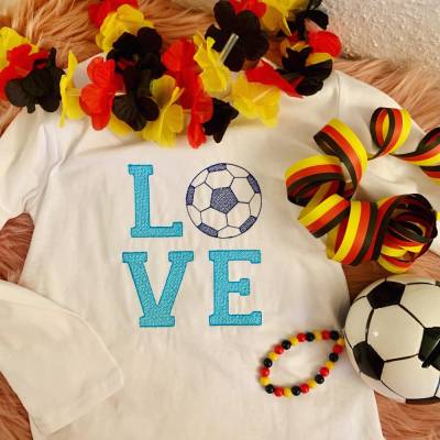 Stickdatei Fußball in Love Set 942 Ball / Fussball