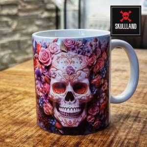 Kaffee Tasse / Becher SKULL / TOTENKOPF Flora Skull Bild 2