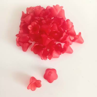 1 Stück Blütenkappe Blütenkelch Kunststoff Acryl halbtransparent