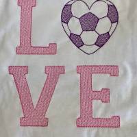 Stickdatei Fußball in Love mit Herz Set 942 Ball / Fussball Bild 2