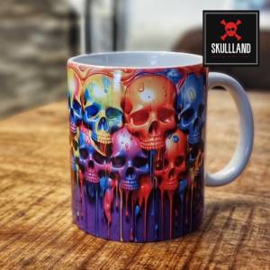 Kaffee Tasse / Becher SKULL / TOTENKOPF Horde of Neon Skull Bild 3