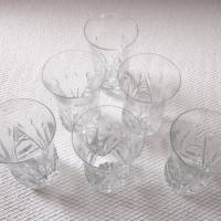 Bierglas Wasserglas Saftglas filigran Bleikristall handgeschliffen sehr schönes Sammlerstück antik um 1900 Bild 3
