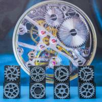 Steampunk Zahnräder zum Selberbemalen aus PLA Kunststoff Scrapbooking Embellishments Bild 3