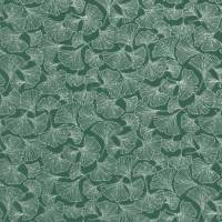 Westfalenstoffe Singapur grün weiß Gingko 100% Baumwolle Webware Druckstoff 25cm x 150cm Bild 1