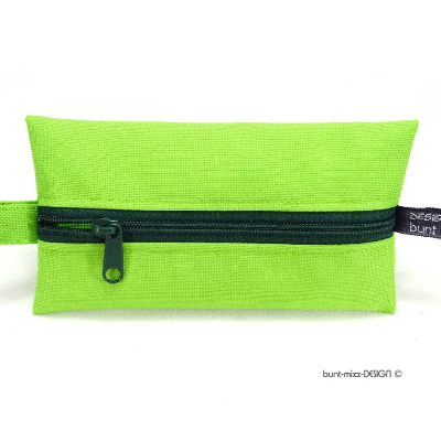 Täschchen wetbag GRÜN Outdoorstoff Zipper dunkel GRÜN, Inhalator Kopfhörer TaTüTa, BuntMixxDESIGN