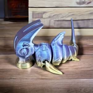 Flexibler Hammerhai - Natürliches Spielzeug aus nachhaltigem 3D-Druck Bild 1
