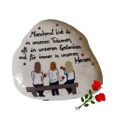 Manchmal in unseren Träumen - Freundschafts-Trauerstein