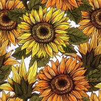 2 Notizheftchen Sonnenblumen, DIN A6 Notizheft blanko + liniert, Paperback mit Softcover, Recyclingpapier Bild 2
