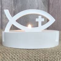 Einschieber für Teelichthalter - Kommunion - Taufe - Tischdeko - Geschenk Bild 4