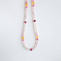 Perlenkette ohne Anhänger, bunte Kette Damen, halblange Halskette, mittellange Damenkette Bild 3