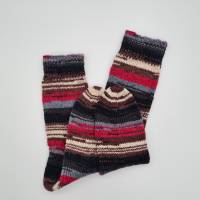 Gestrickte bunte Socken, Gr. 40/41, handgestrickt von la piccola Antonella Bild 5