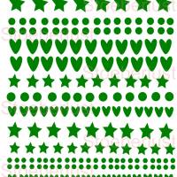 Rub-On Classic Sticker  Herzen Sterne Punkte auf A5 für Glas Emaille, Raysin, Keraflott Holz Bild 4