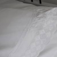 Paradekissen 2er Set Kissenbezug aus 100% Baumwolle perfekt für Shabbychic Vintage Bettwäsche antik Bild 4