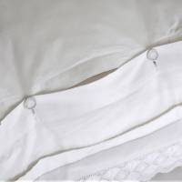 Paradekissen 2er Set Kissenbezug aus 100% Baumwolle perfekt für Shabbychic Vintage Bettwäsche antik Bild 5