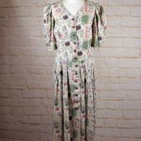 True Vintage 80er Trachten Kleid Dirndl 38 40 M Crazy Folklore Muster Tullmann Maxikleid Bild 2
