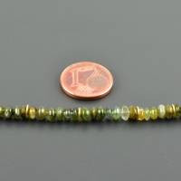 Zauberhaftes Turmalinarmband mit grünem Turmalin und 925er Silber zart Geschenk Turmalinlinsen Edelsteinarmband Armkettc Bild 6