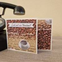 Gratulationskarte / Kaffeegrußkarte / Kaffeeliebhaber Karte / Kaffeezeit Karte / Kaffee Spezialkarte / Kaffee Liebhaber Bild 4