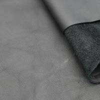 9€/kg 800g Lederstück Schwarz beide Seiten echtes glattes Leder Bild 4