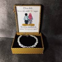 Perlenarmband mit Geschenkbox - Willst du meine Trauzeugin sein? - personalisiert mit Namen & Grafik *Braut, Hochzeit Bild 10