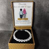 Perlenarmband mit Geschenkbox - Willst du meine Trauzeugin sein? - personalisiert mit Namen & Grafik *Braut, Hochzeit Bild 4