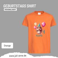 Personalisiertes Shirt GEBURTSTAG Zahl & Name personalisiert Party Igel Bild 4