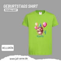 Personalisiertes Shirt GEBURTSTAG Zahl & Name personalisiert Party Igel Bild 8